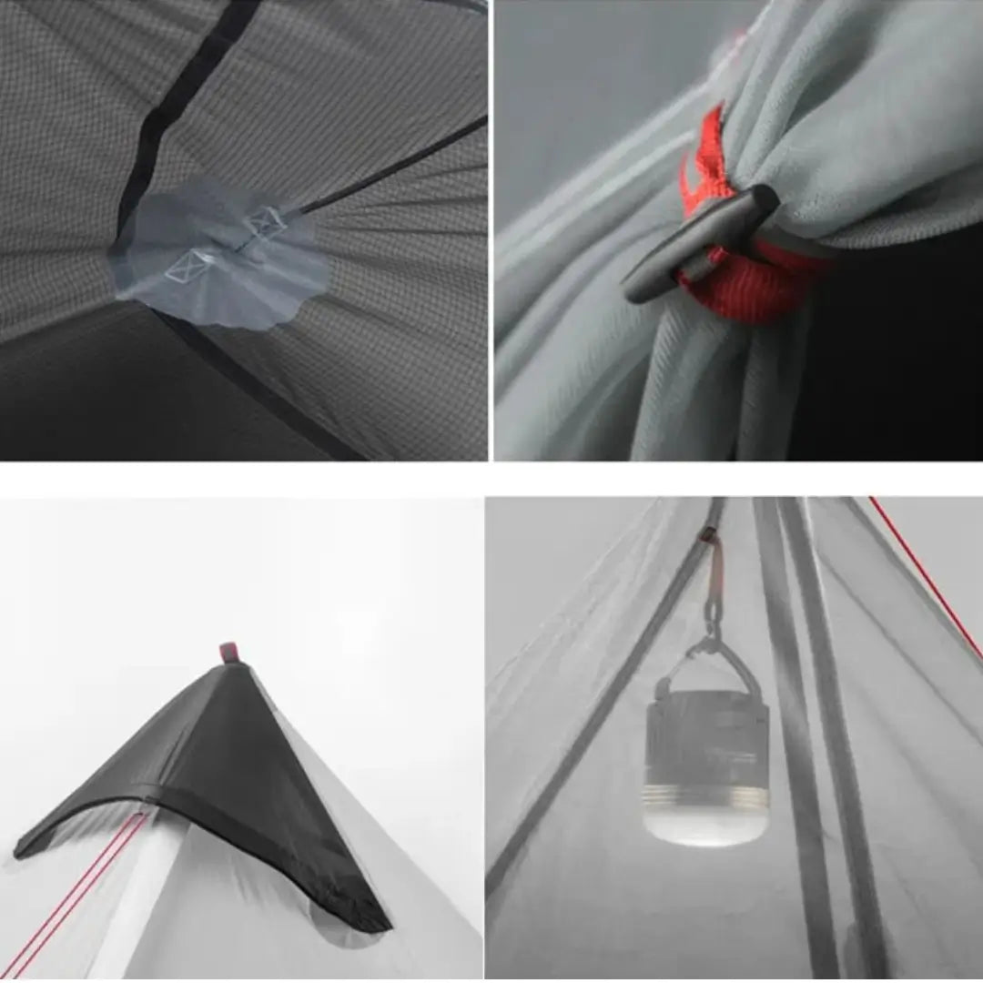 Barraca Ultraleve 3000 mm 1 Pessoa 4 Estações Creed Gray