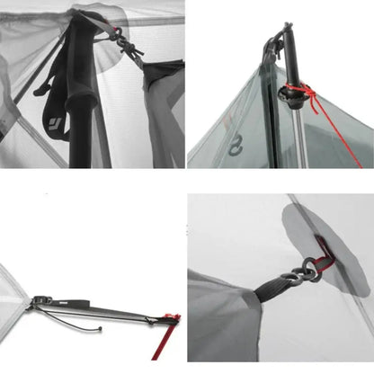 Barraca Ultraleve 3000 mm 1 Pessoa 4 Estações Creed Gray