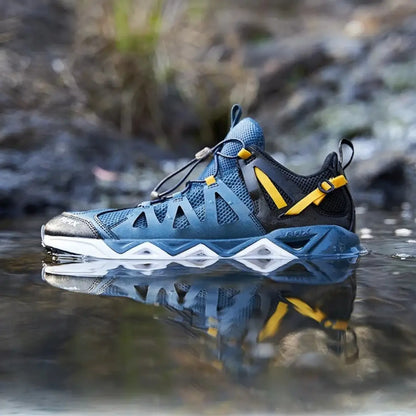 Tênis Trekking Impermeável Unissex Leopard Navy Blue